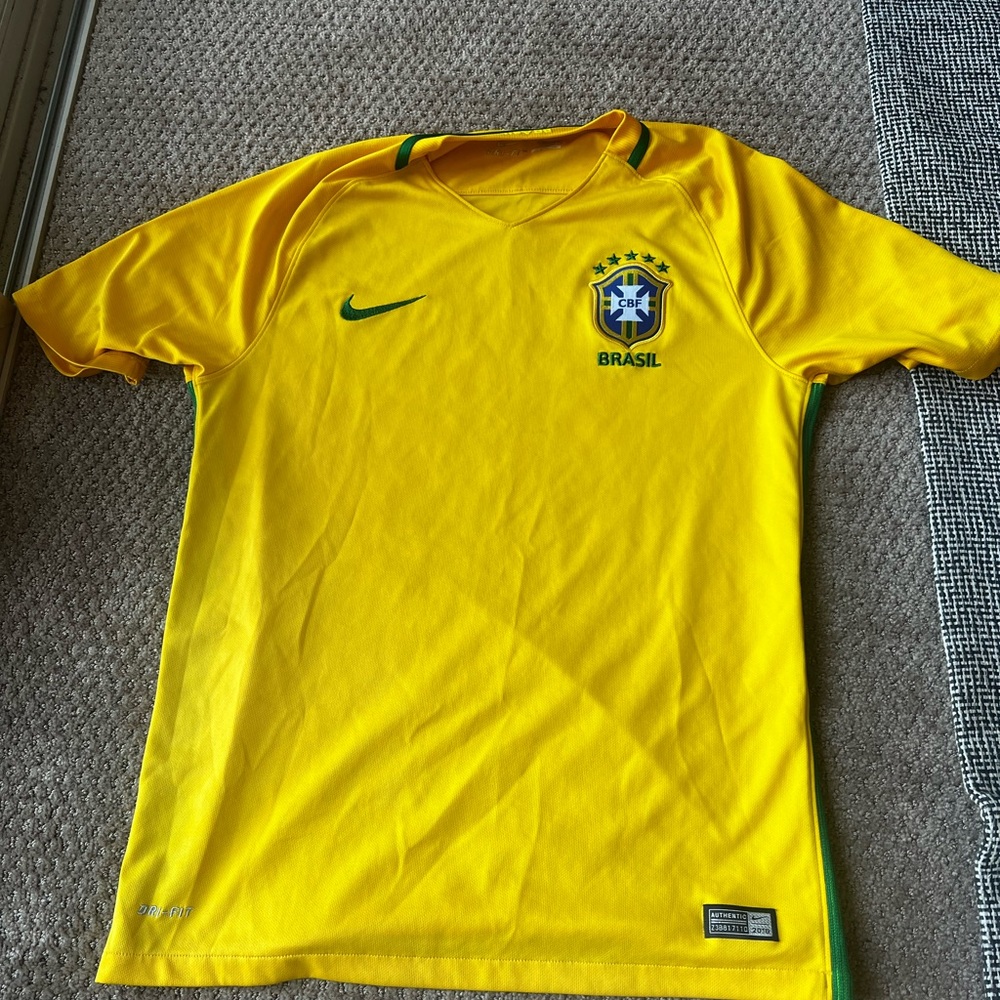 Nike Brazil Yellow Football Jersey